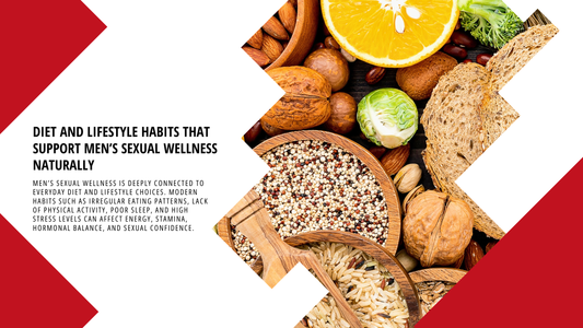 Diet and Lifestyle Habits That Support Men’s Sexual Wellness Naturally