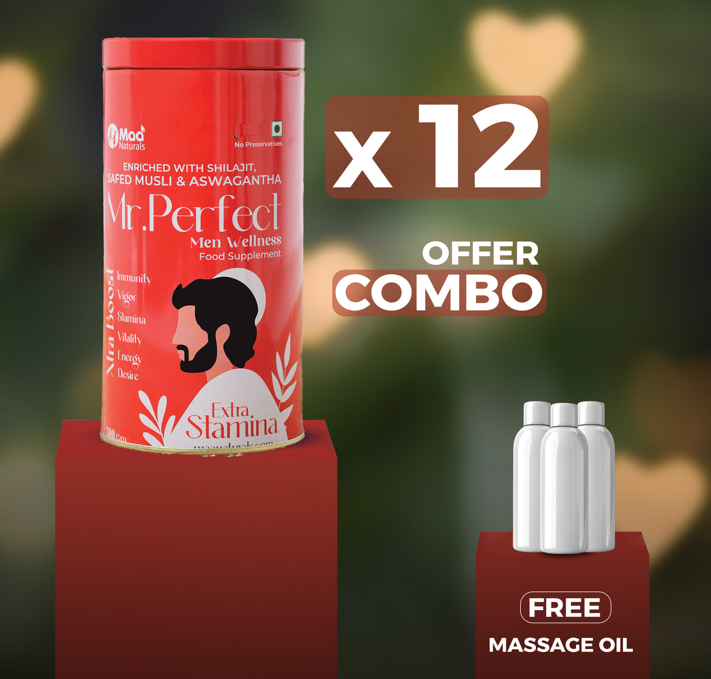 Mr.Perfect Men Wellness 12+3 Oils Combo offer